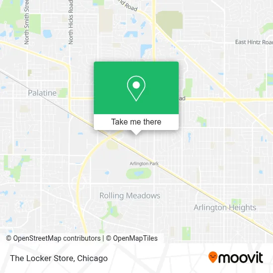 The Locker Store map