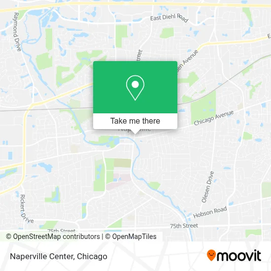 Naperville Center map