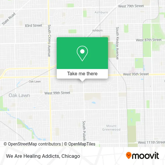 We Are Healing Addicts map