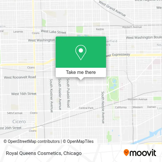 Royal Queens Cosmetics map