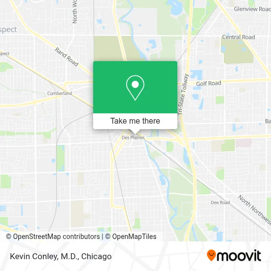 Kevin Conley, M.D. map