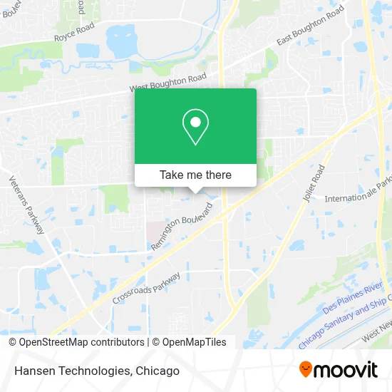Hansen Technologies map