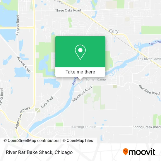 River Rat Bake Shack map