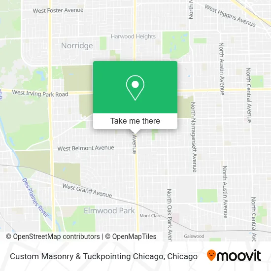 Custom Masonry & Tuckpointing Chicago map