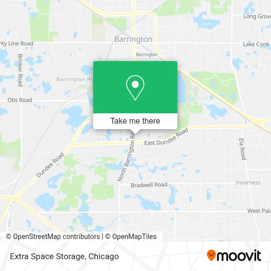 Extra Space Storage map