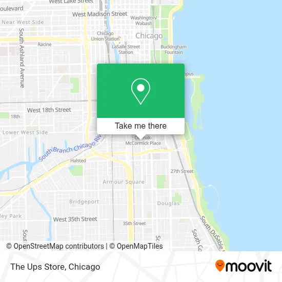 The Ups Store map