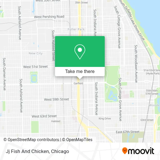 Jj Fish And Chicken map