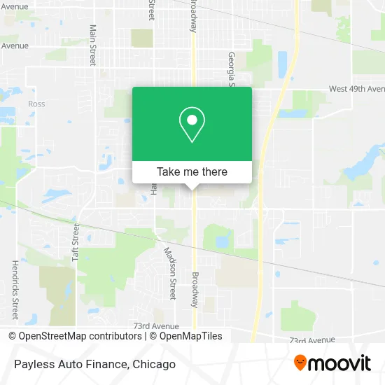 Payless Auto Finance map