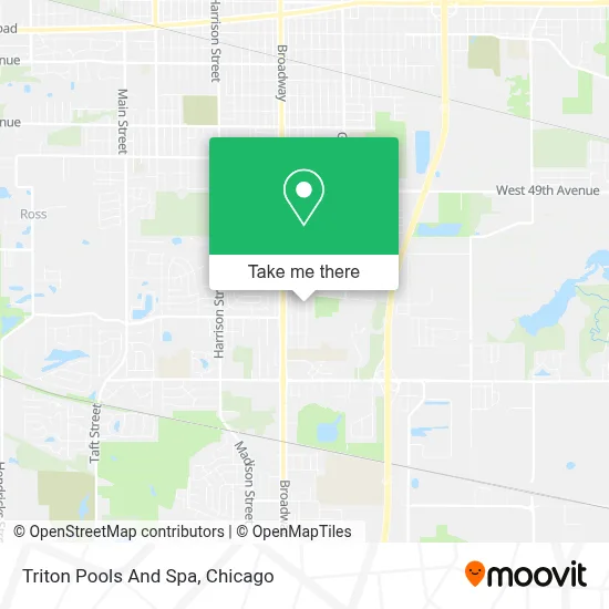 Triton Pools And Spa map