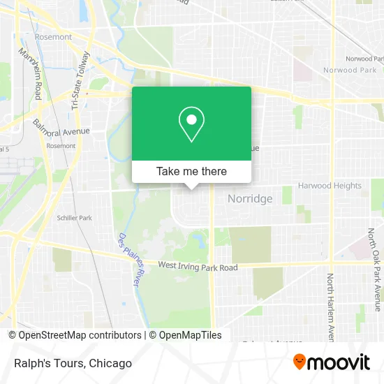 Ralph's Tours map