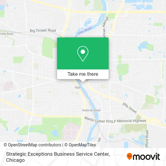 Strategic Exceptions Business Service Center map