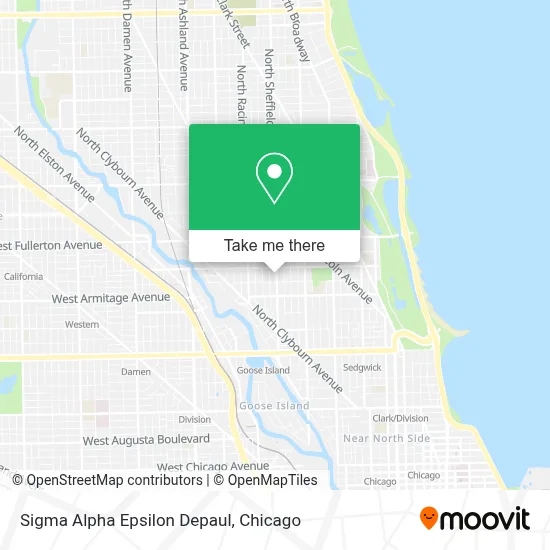 Sigma Alpha Epsilon Depaul map