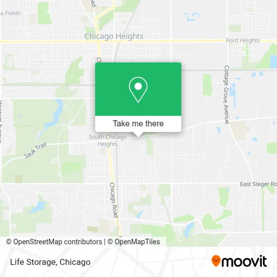 Life Storage map