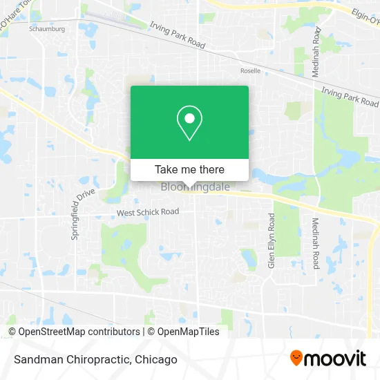Sandman Chiropractic map