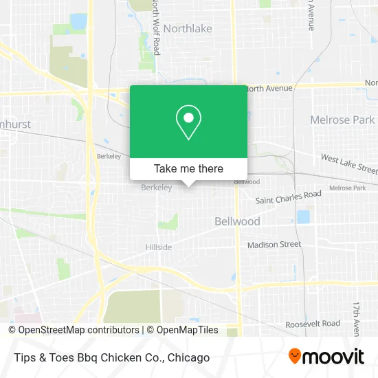 Tips & Toes Bbq Chicken Co. map