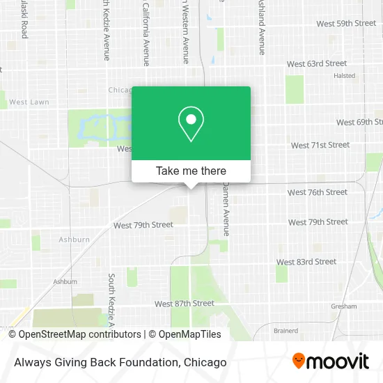Always Giving Back Foundation map