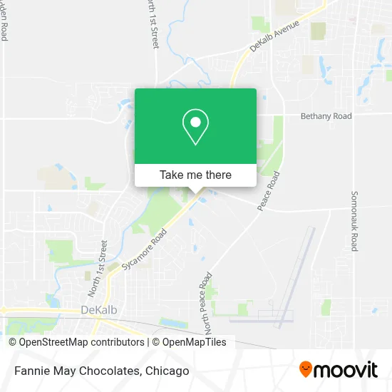 Fannie May Chocolates map