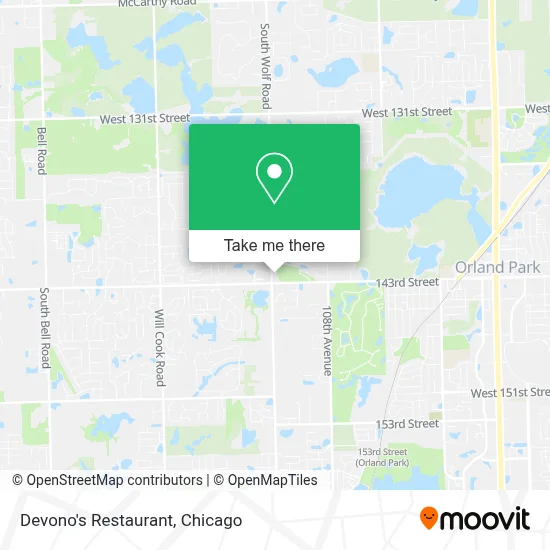 Devono's Restaurant map