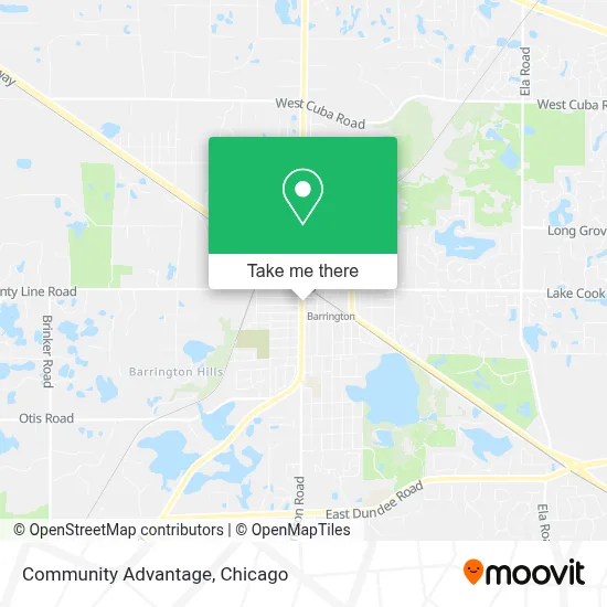 Community Advantage map