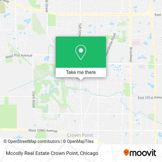Mccolly Real Estate Crown Point map