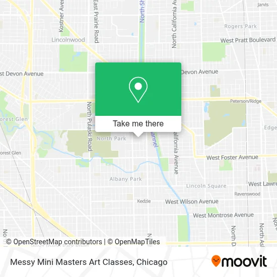 Messy Mini Masters Art Classes map