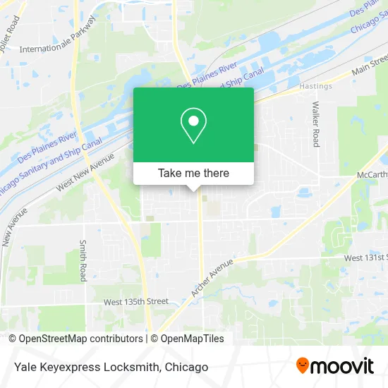 Yale Keyexpress Locksmith map