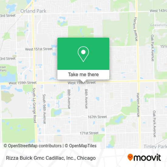 Rizza Buick Gmc Cadillac, Inc. map