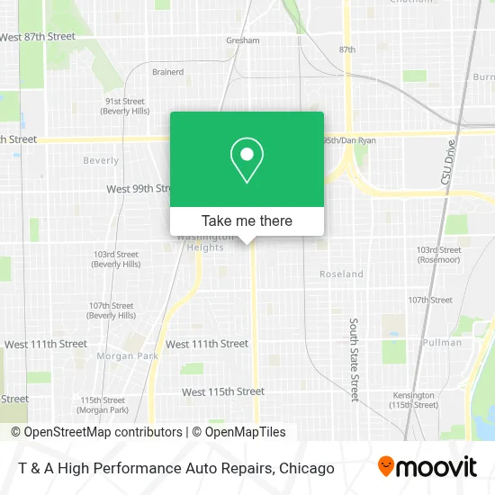 T & A High Performance Auto Repairs map