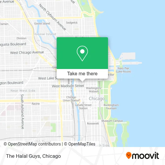 The Halal Guys map