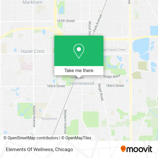 Elements Of Wellness map