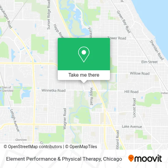 Element Performance & Physical Therapy map