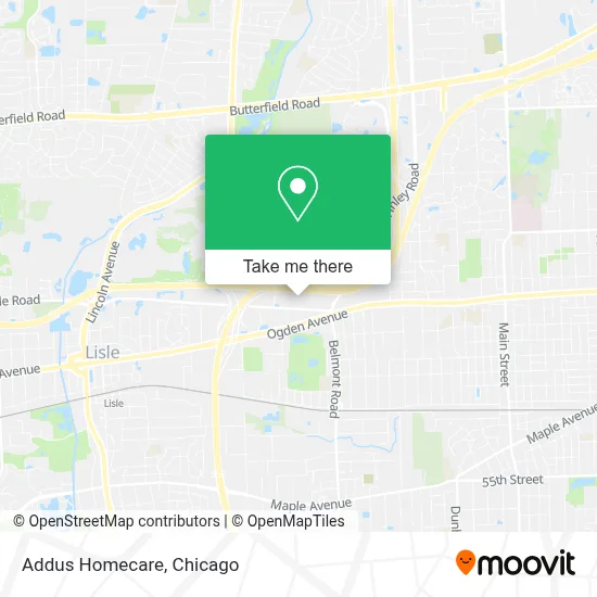 Addus Homecare map