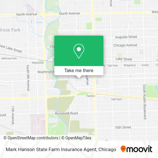 Mark Hanson State Farm Insurance Agent map
