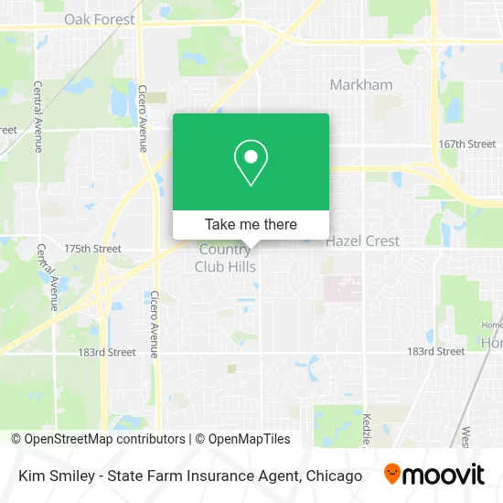 Kim Smiley - State Farm Insurance Agent map