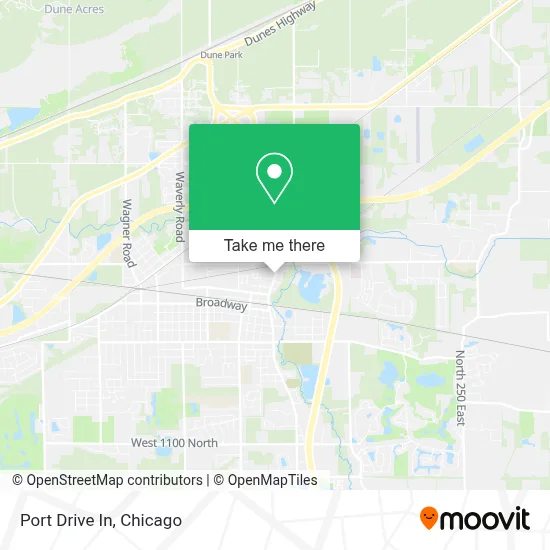 Port Drive In map