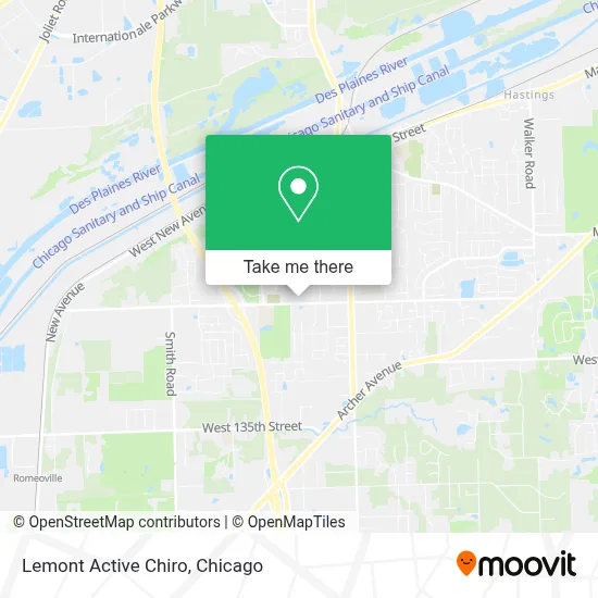 Lemont Active Chiro map