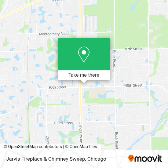 Jarvis Fireplace & Chimney Sweep map