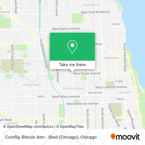 Coinflip Bitcoin Atm - Shell (Chicago) map