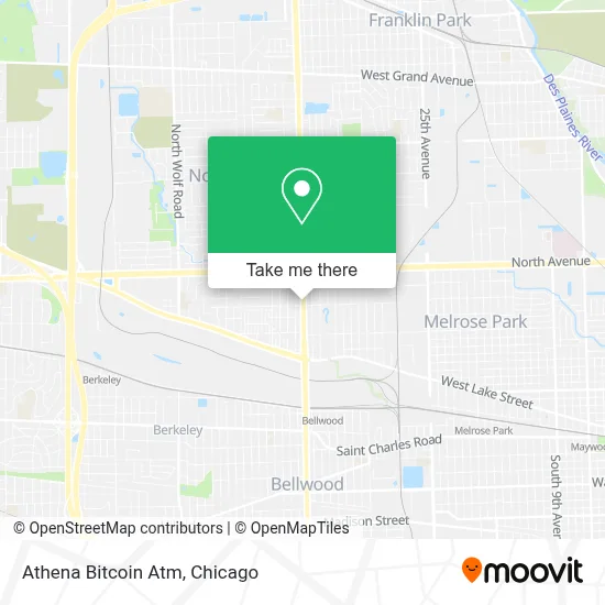 Athena Bitcoin Atm map