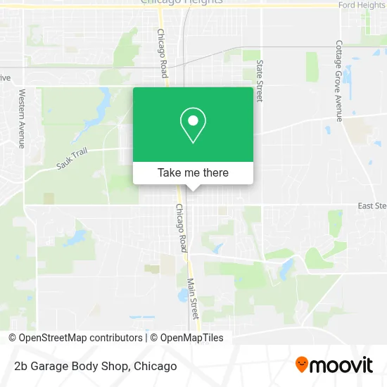 2b Garage Body Shop map