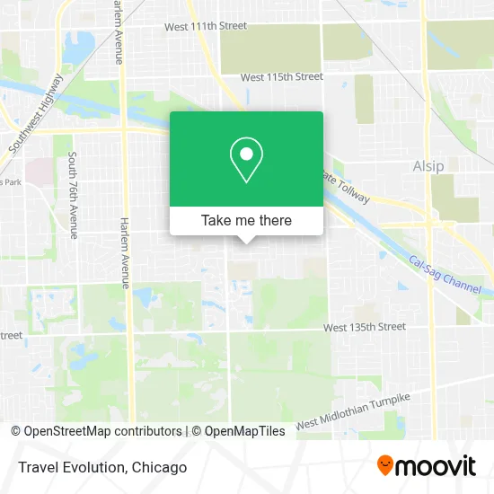 Travel Evolution map