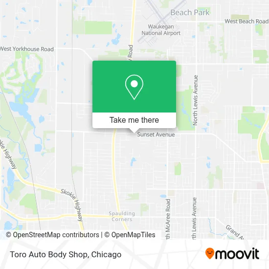 Toro Auto Body Shop map