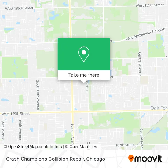 Crash Champions Collision Repair map
