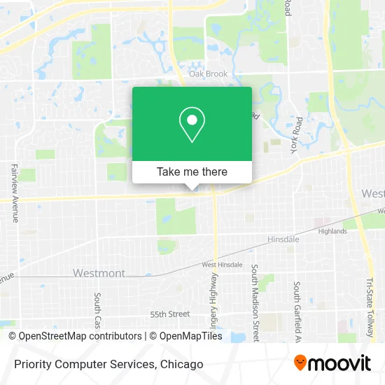 Priority Computer Services map