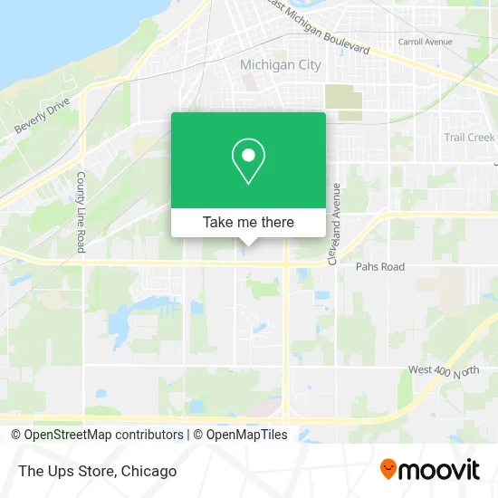 The Ups Store map