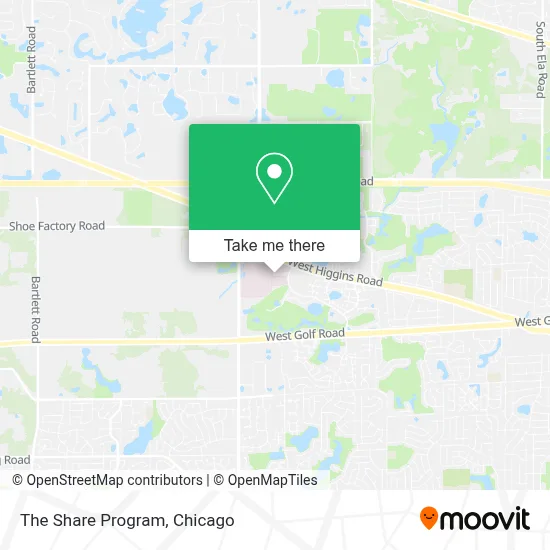 The Share Program map