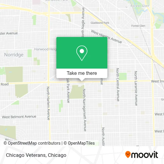 Chicago Veterans map