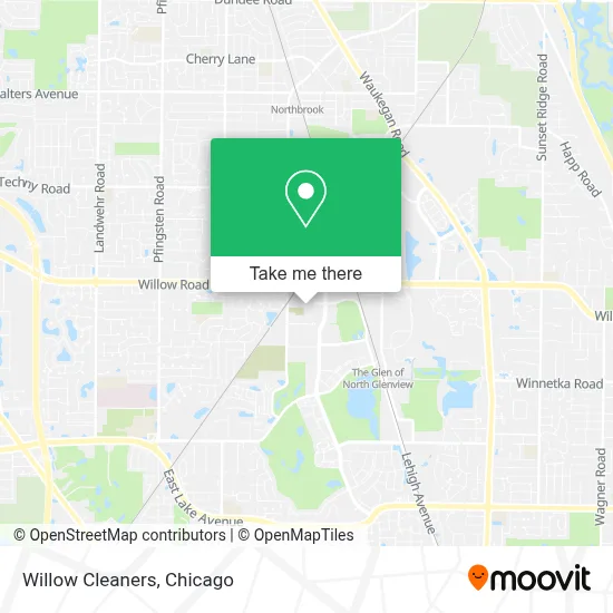 Willow Cleaners map