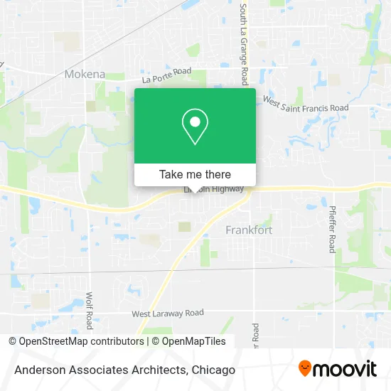Anderson Associates Architects map