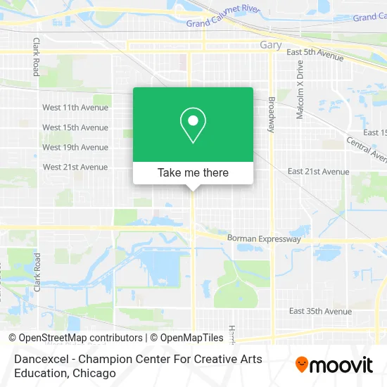 Dancexcel - Champion Center For Creative Arts Education map